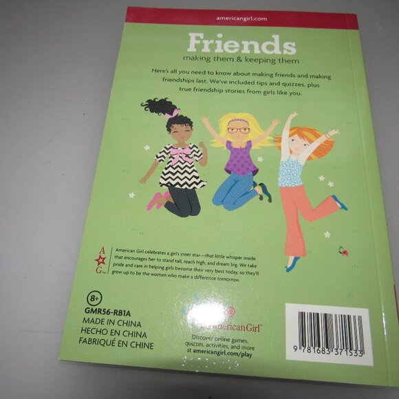 American Girl Friends: Making Them & Keeping Them – Paperback Book for Girls - Picture 3 of 3